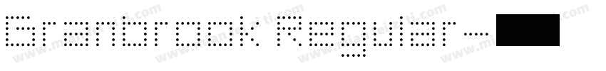 Granbrook Regular字体转换